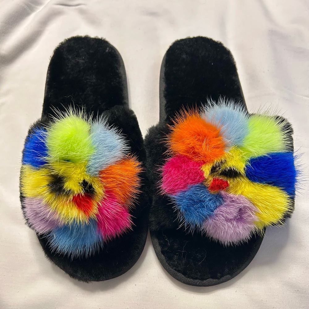 Winter Fur Slippers Shearling